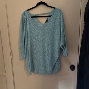Lane Bryant Teal Knit Top